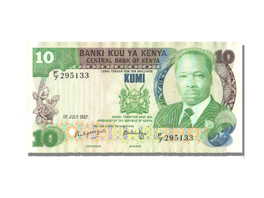 Kenya, 10 Schillings, 1987, 1987-07-01, EF(40-45)