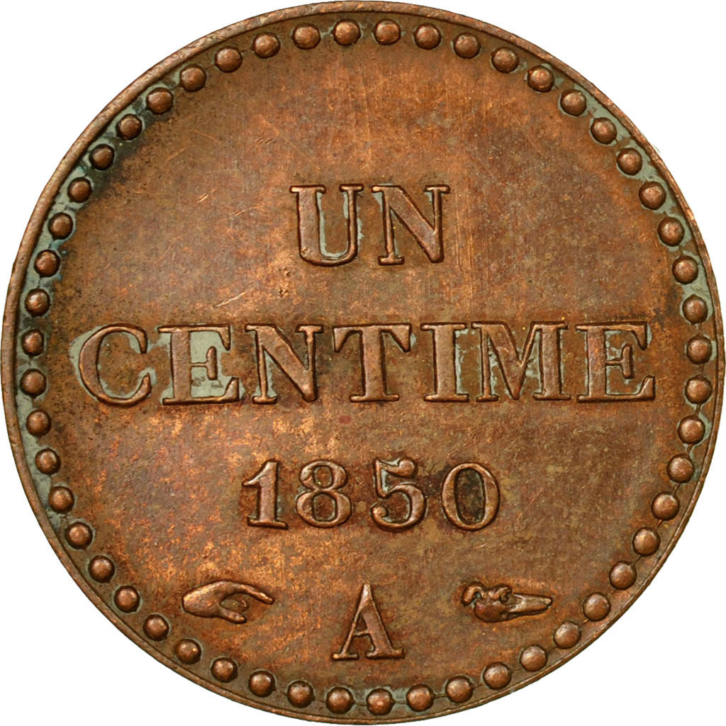 Coin, France, Dupré, Centime, 1850, Paris, VF(30-35), Bronze, KM:754