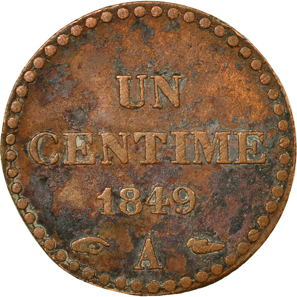 Coin, France, Dupré, Centime, 1849, Paris, VF(30-35), Bronze, KM:754