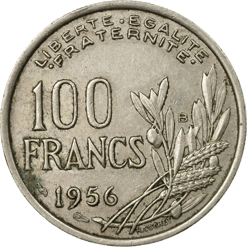 Coin, France, Cochet, 100 Francs, 1956, Beaumont - Le Roger, EF(40-45)