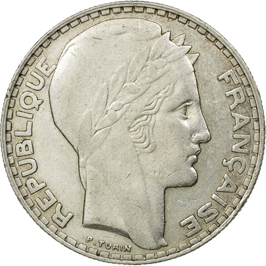 Coin, France, Turin, 20 Francs, 1933, Paris, EF(40-45), Silver, KM:879