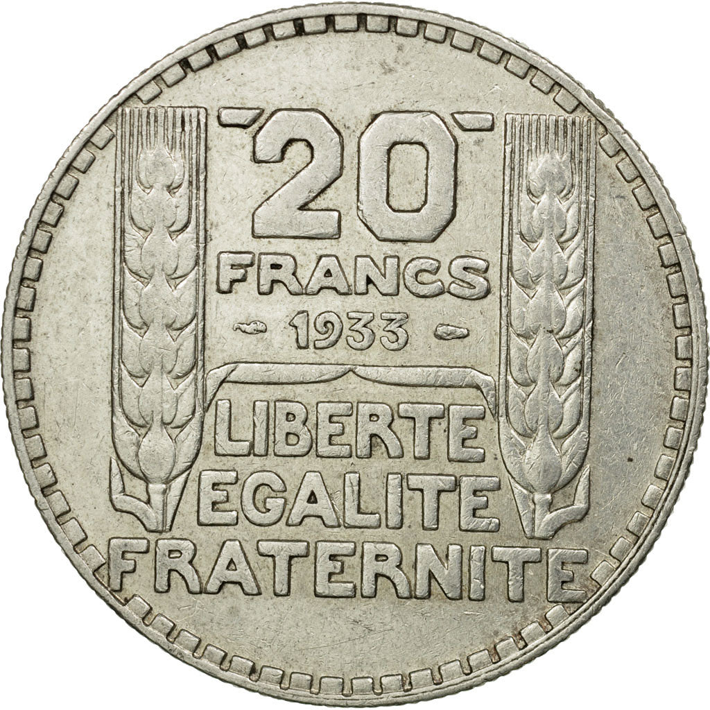 Coin, France, Turin, 20 Francs, 1933, Paris, EF(40-45), Silver, KM:879