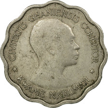 Coin, Ghana, 3 Pence, 1958, EF(40-45), Copper-nickel, KM:3