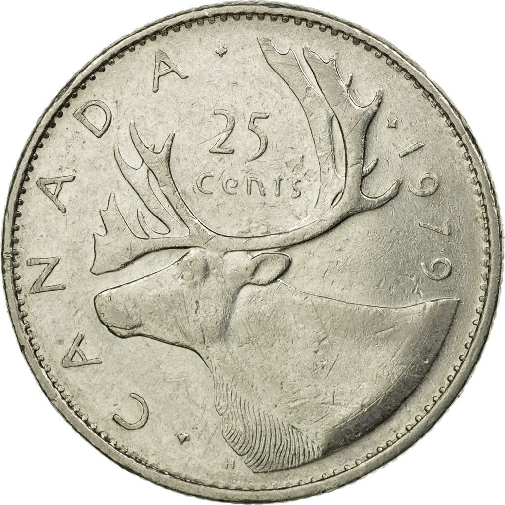 Coin, Canada, Elizabeth II, 25 Cents, 1979, Royal Canadian Mint, Ottawa