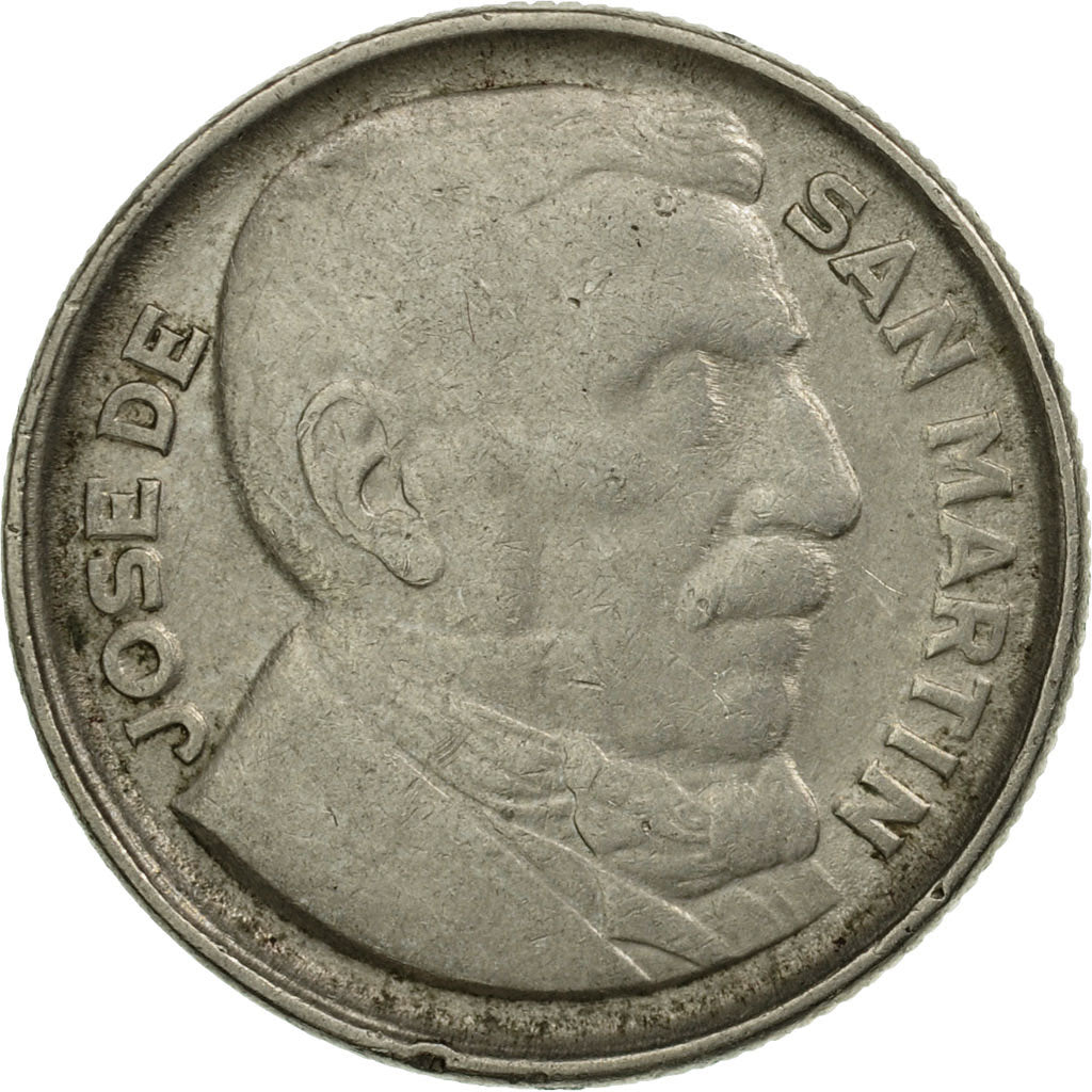 Coin, Argentina, 10 Centavos, 1950, EF(40-45), Copper-nickel, KM:44