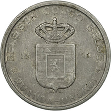 Coin, Belgian Congo, RUANDA-URUNDI, 5 Francs, 1956, EF(40-45), Aluminum, KM:3
