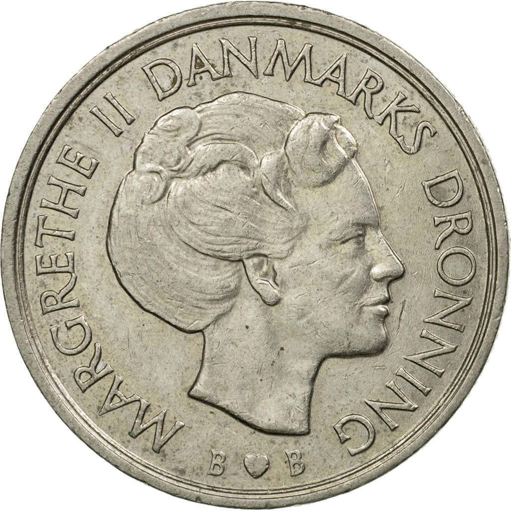 Munten, Denemarken, Margrethe II, Krone, 1979, Copenhagen, ZF, Copper-nickel