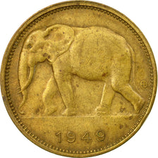 Coin, Belgian Congo, Franc, 1949, EF(40-45), Brass, KM:26