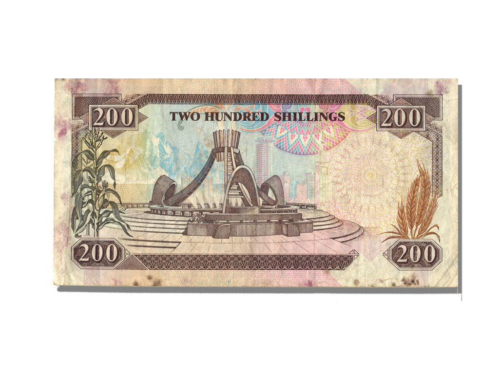 Kenya, 200 Shillings, 1992, KM #29d, 1992-07-01, EF(40-45), AG9336090