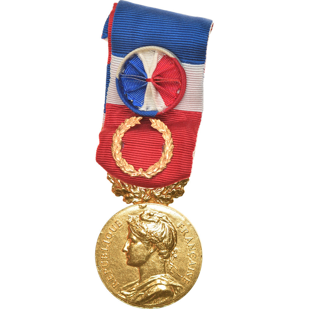 France, Médaille d'honneur du travail, Medal, 1977, Excellent Quality