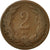 Moneda, Hungría, Franz Joseph I, 2 Filler, 1894, Kormoczbanya, MBC, Bronce