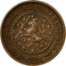 Coin, Netherlands, Wilhelmina I, 1/2 Cent, 1891, EF(40-45), Bronze, KM:109.2