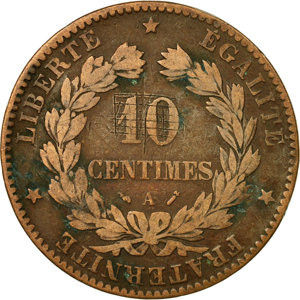 Coin, France, Cérès, 10 Centimes, 1896, Paris, VF(30-35), Bronze, KM:815.1