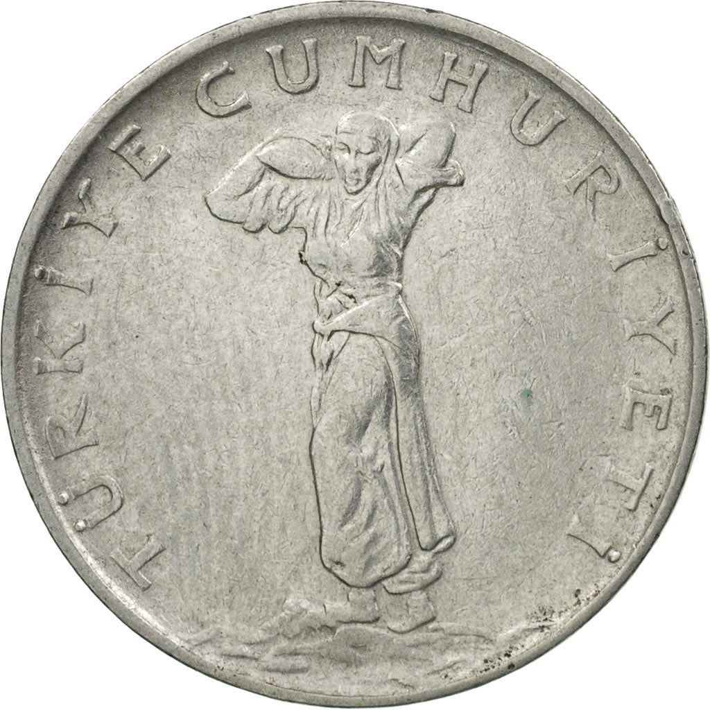 Coin, Turkey, 25 Kurus, 1965, EF(40-45), Stainless Steel, KM:892.2
