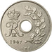 Coin, Sweden, Gustaf VI, 25 Öre, 1967, Copenhagen, EF(40-45), Copper-nickel