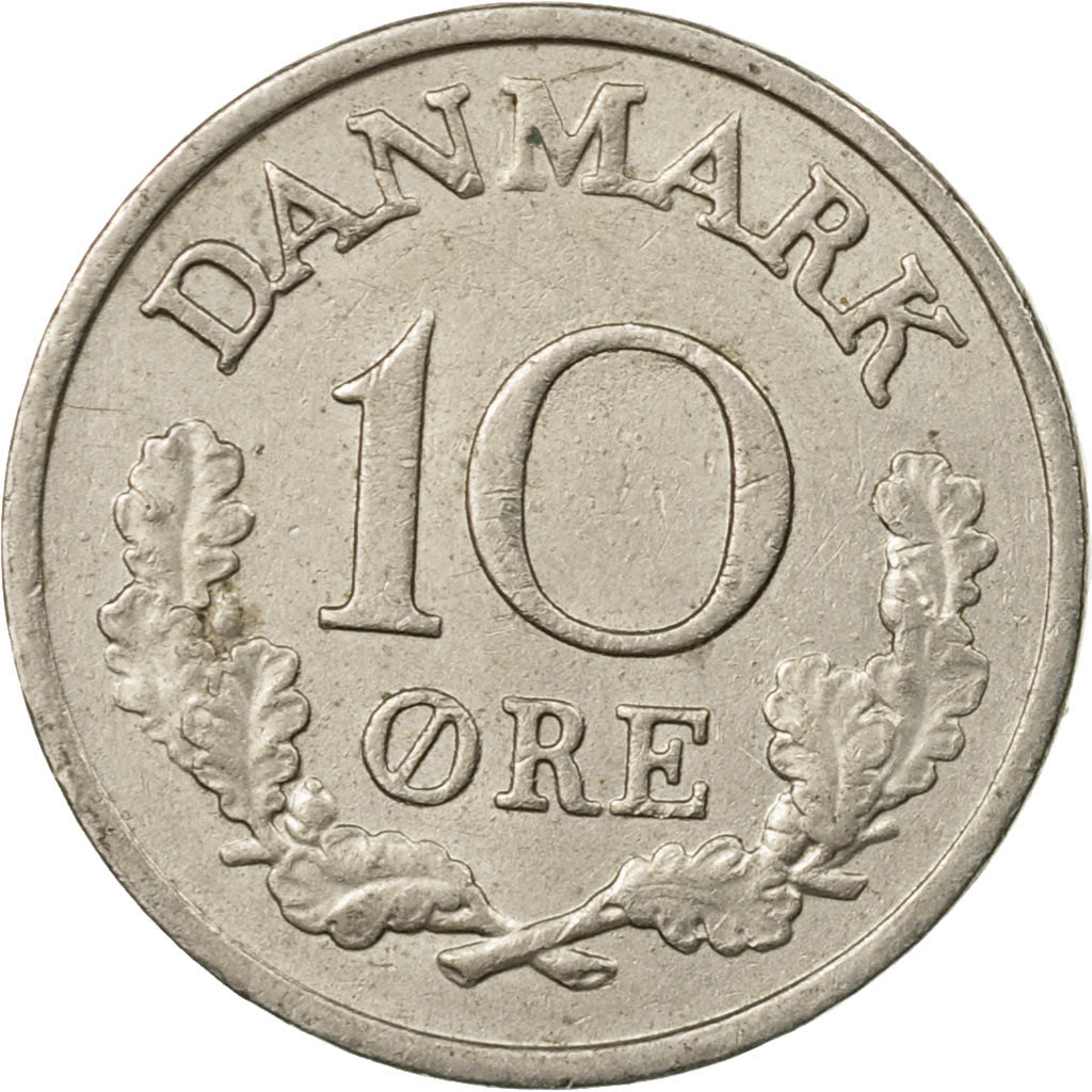 Coin, Sweden, Gustaf VI, 10 Öre, 1963, Copenhagen, EF(40-45), Copper-nickel