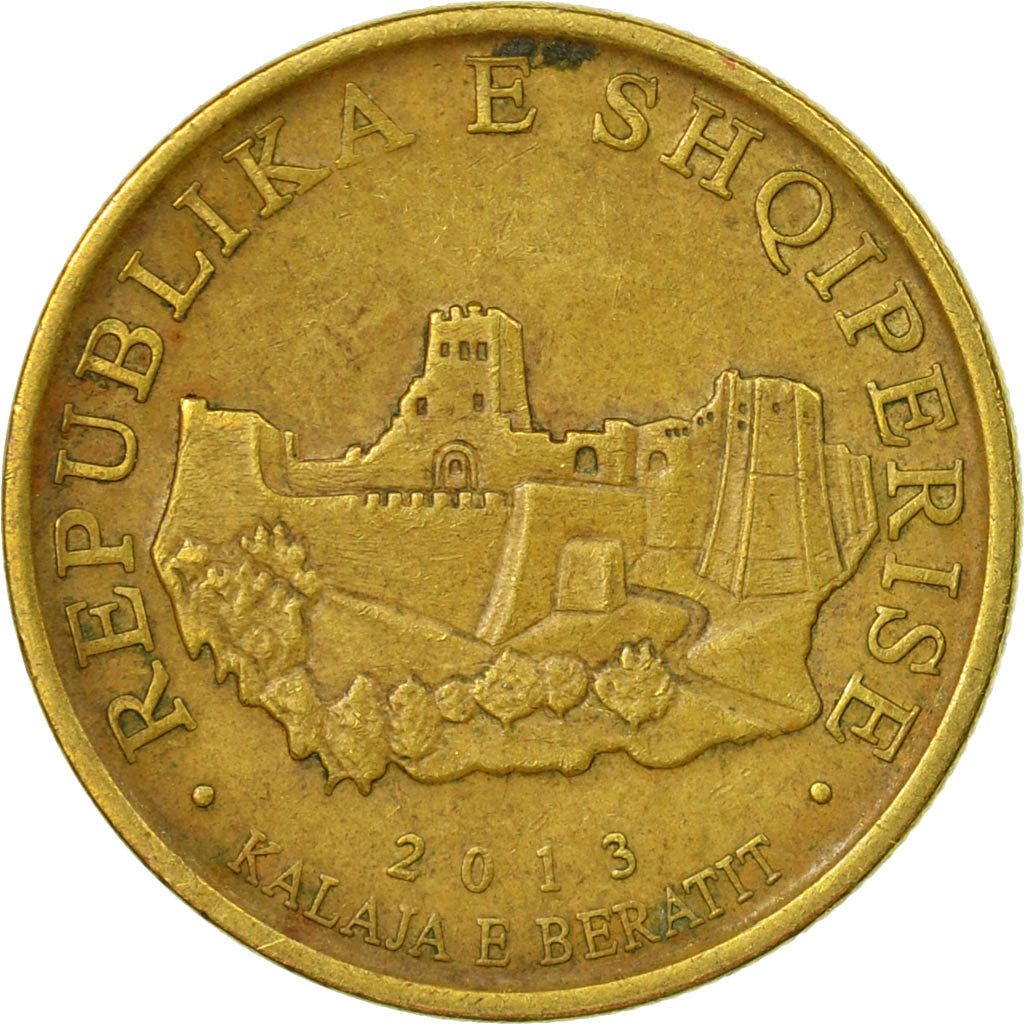 Coin, Albania, 10 Lekë, 2013, Rome, EF(40-45), Aluminum-Bronze
