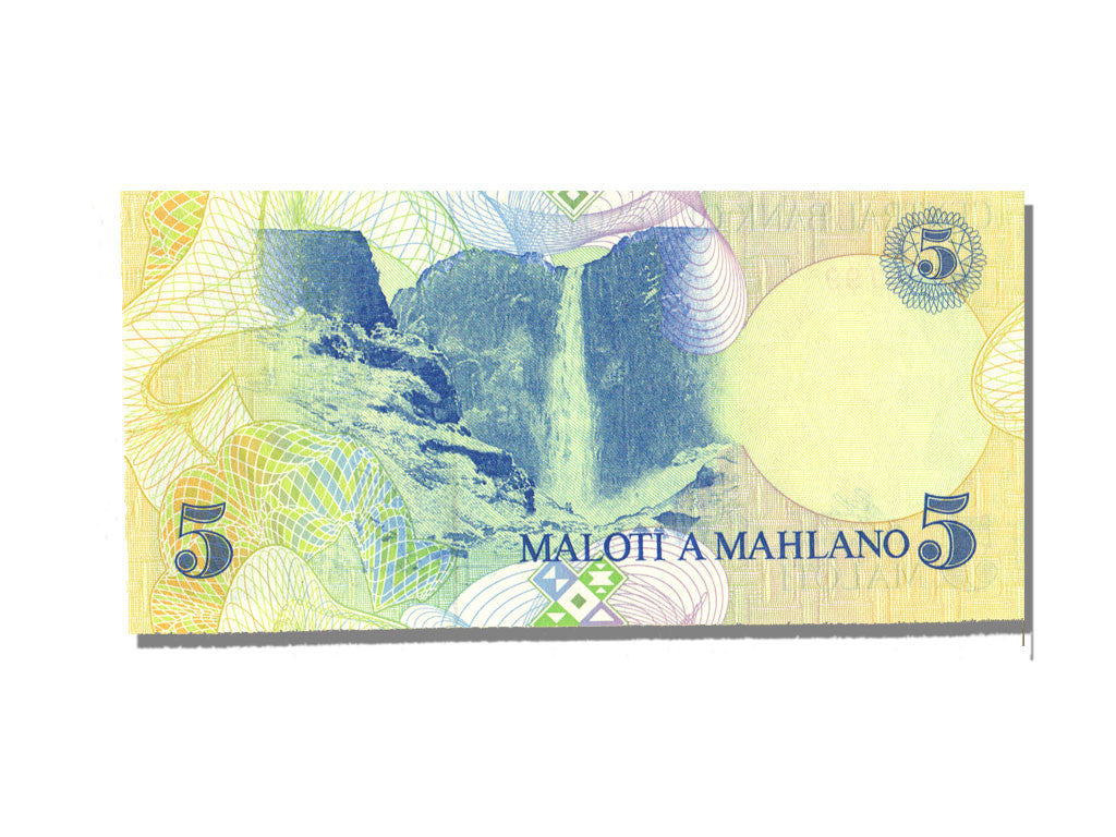 Billet, Lesotho, 5 Maloti, 1989, NEUF