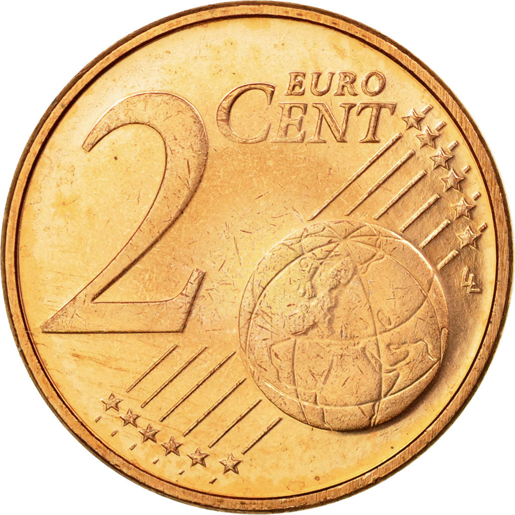 Luxembourg, 2 Euro Cent, 2002, TTB, Copper Plated Steel, KM:76