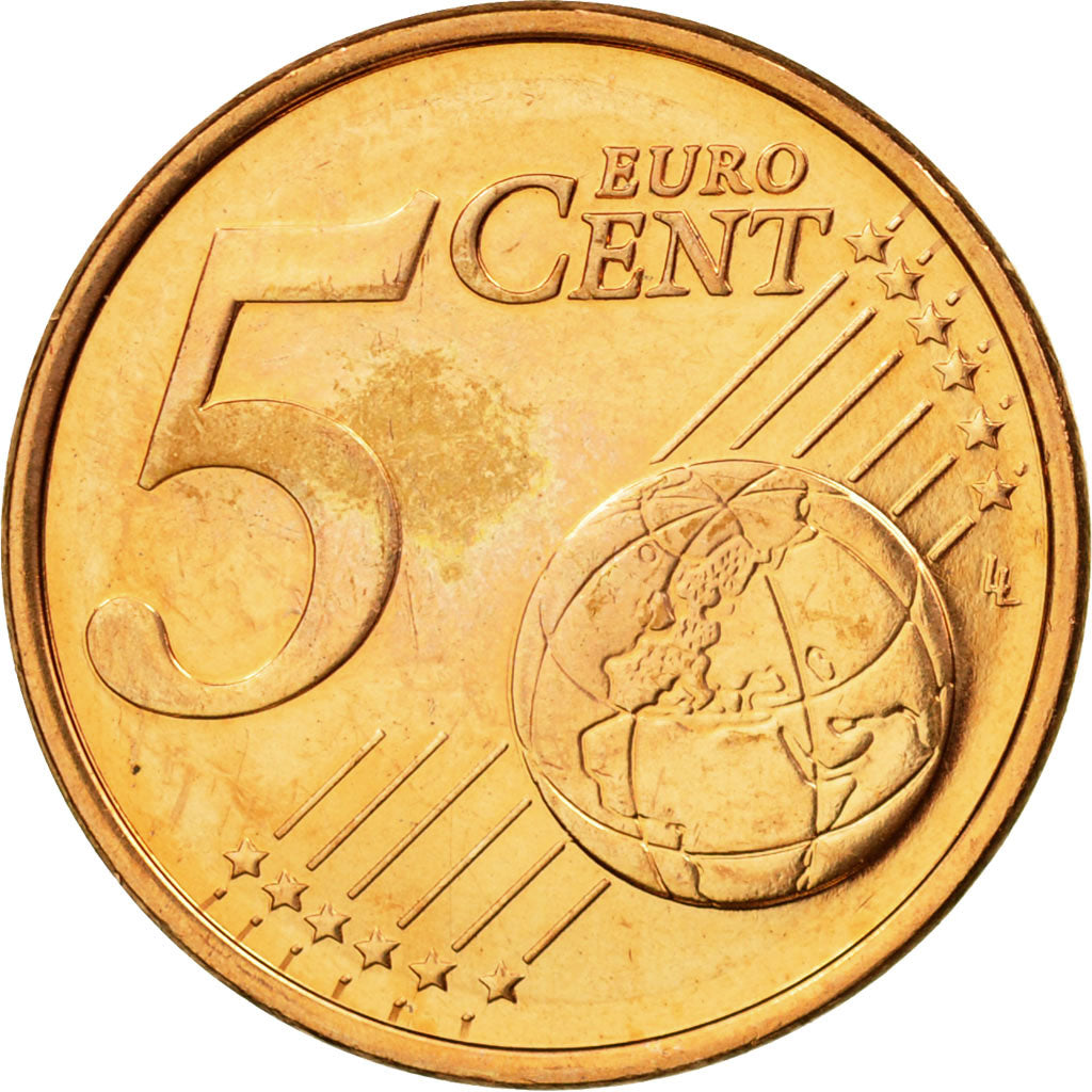 Lussemburgo, 5 Euro Cent, 2005, BB, Acciaio placcato rame, KM:77