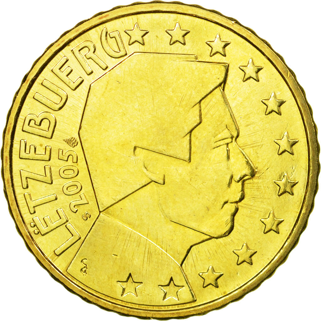Lussemburgo, 50 Euro Cent, 2005, BB, Ottone, KM:80