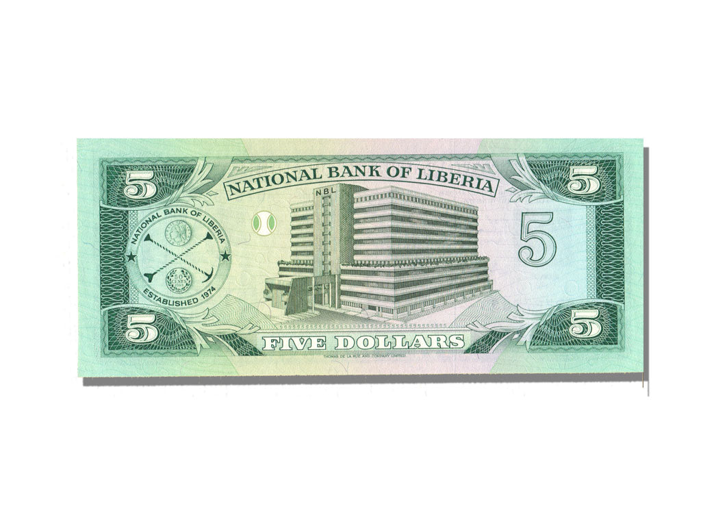 Liberia, 5 Dollars, 1989, KM #19, 1989-04-12, UNC(65-70), AD7879639
