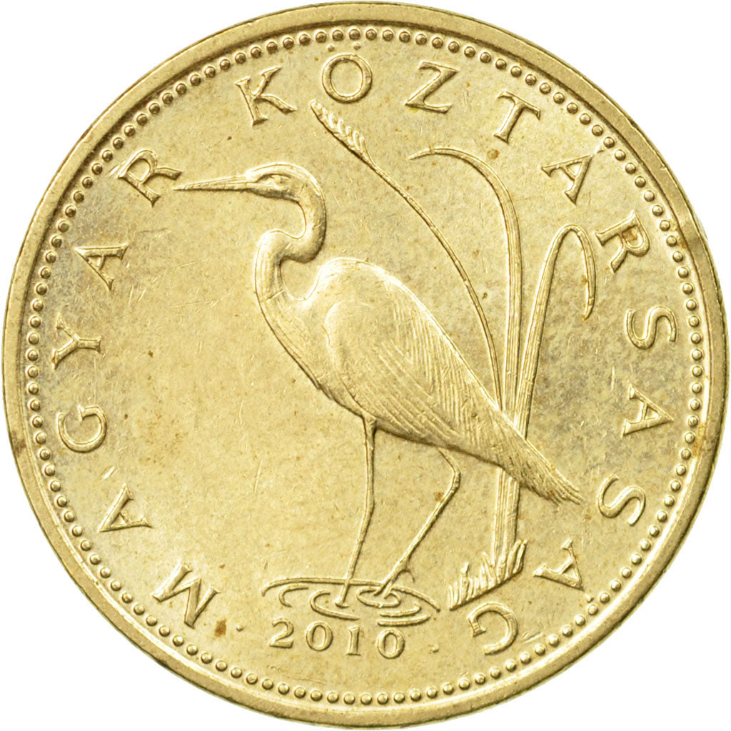 Coin, Hungary, 5 Forint, 2010, Budapest, EF(40-45), Nickel-brass, KM:694