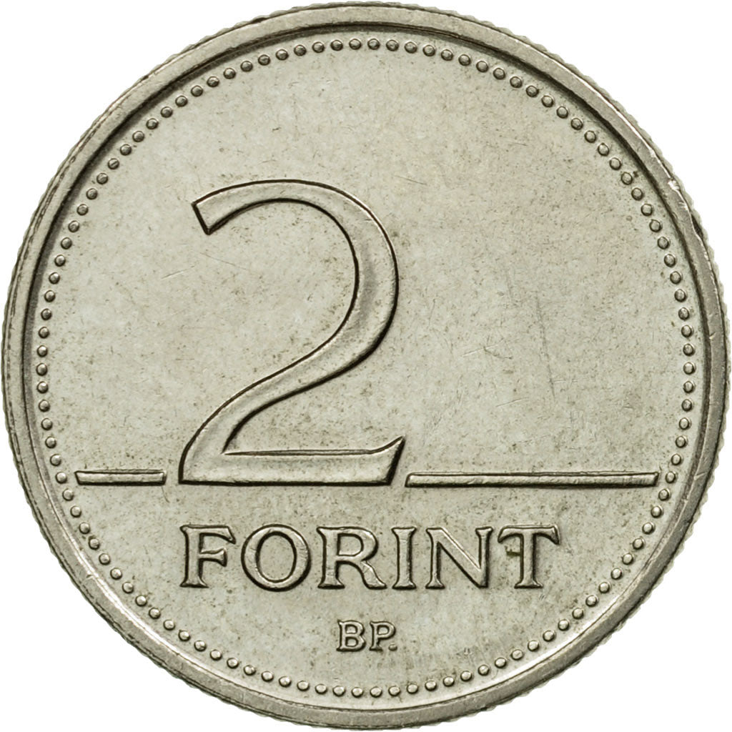 Munten, Hongarije, 2 Forint, 2004, ZF, Copper-nickel, KM:693