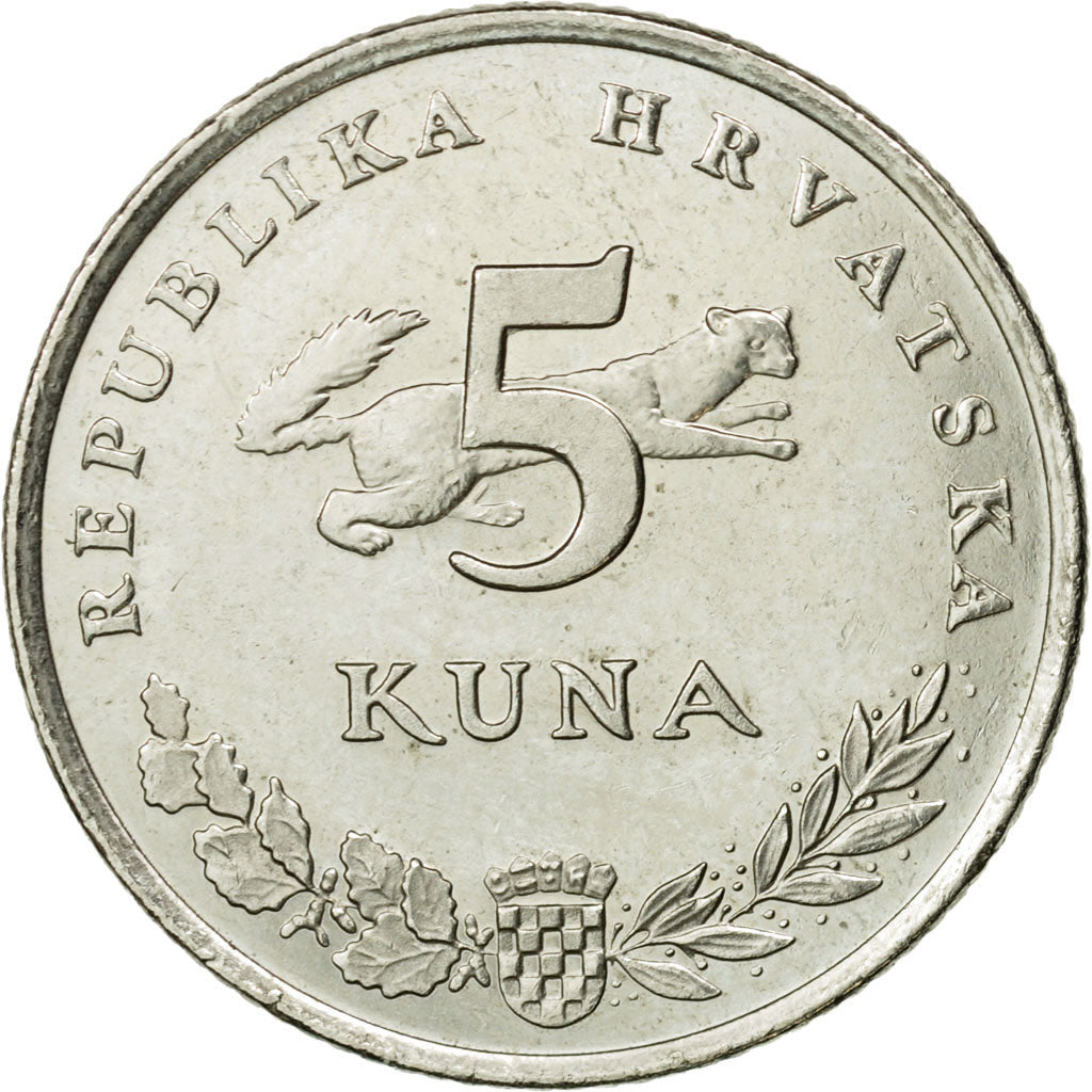 Moneta, Croazia, 5 Kuna, 2009, BB, Rame-nichel-zinco, KM:11