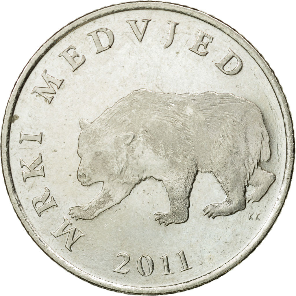 Coin, Croatia, 5 Kuna, 2011, EF(40-45), Copper-Nickel-Zinc, KM:11