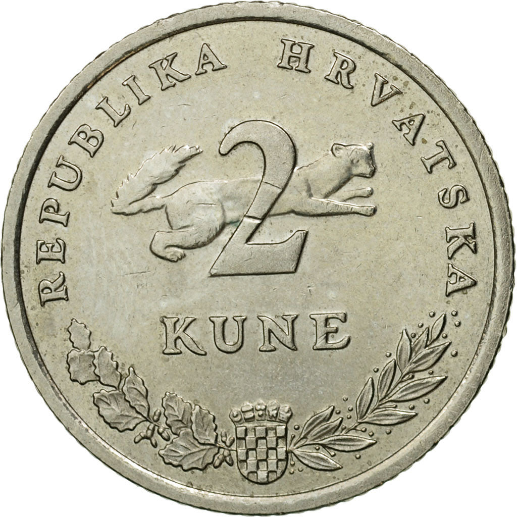 Munten, Kroatië, 2 Kune, 2009, ZF, Copper-Nickel-Zinc, KM:10