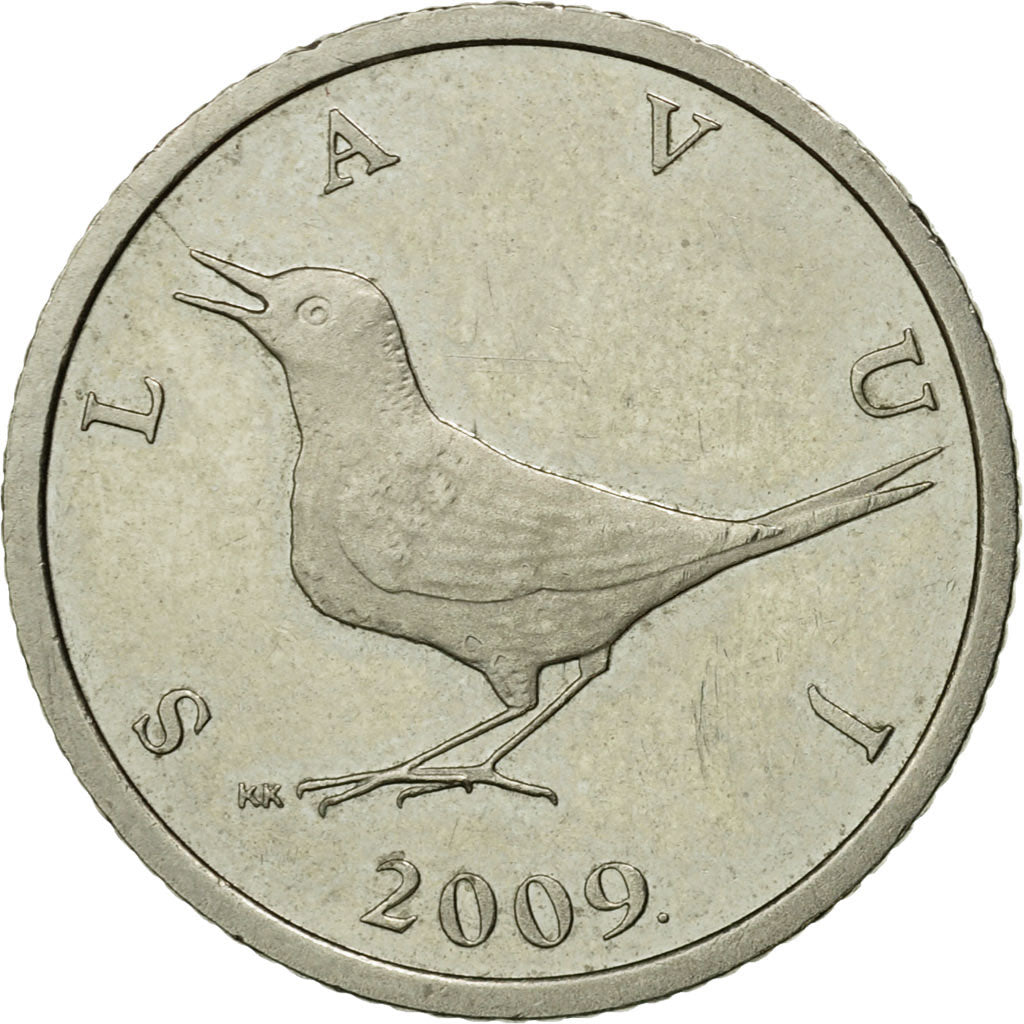 Moneta, Chorwacja, Kuna, 2009, EF(40-45), Miedź-Nikiel-Cynk, KM:9.1