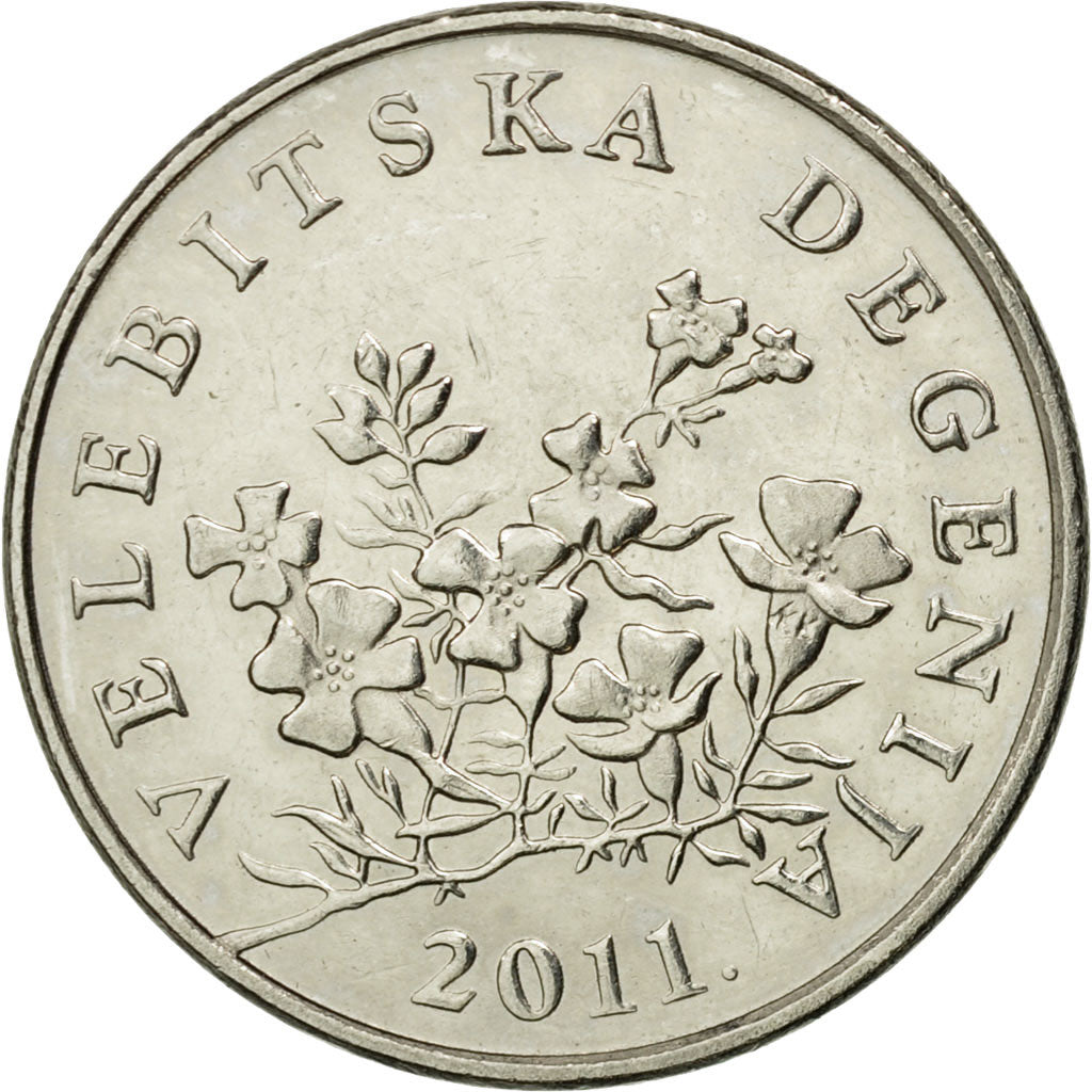 Coin, Croatia, 50 Lipa, 2011, EF(40-45), Nickel plated steel, KM:8