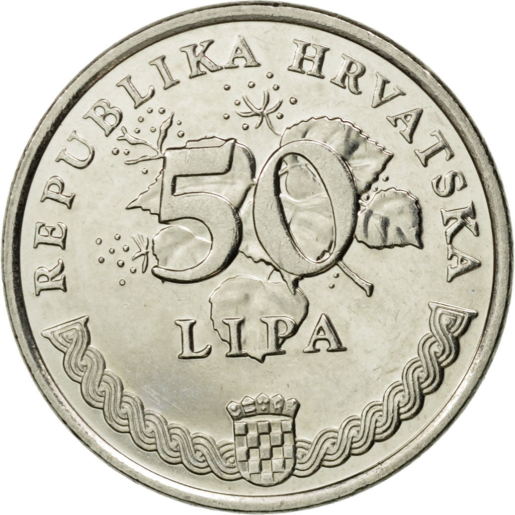 Coin, Croatia, 50 Lipa, 2011, EF(40-45), Nickel plated steel, KM:8