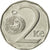Moneta, Czechy, 2 Koruny, 1995, EF(40-45), Nickel platerowany stalą, KM:9