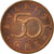Coin, Sweden, Carl XVI Gustaf, 50 Öre, 2002, EF(40-45), Bronze, KM:878