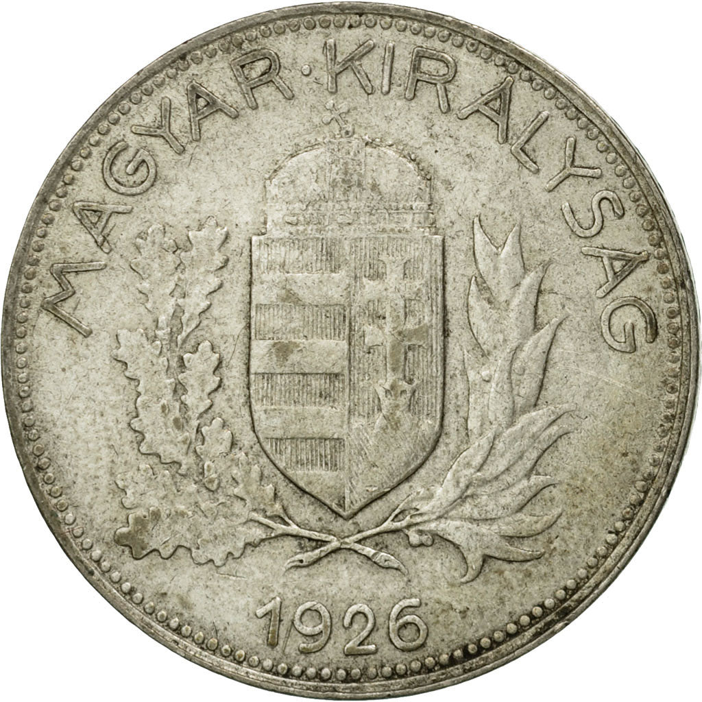 Monnaie, Hongrie, Pengo, 1926, Budapest, TTB, Argent, KM:510