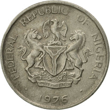 Moneta, Nigeria, Elizabeth II, 5 Kobo, 1976, BB, Rame-nichel, KM:9.1
