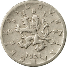 Coin, Czechoslovakia, 50 Haleru, 1921, EF(40-45), Copper-nickel, KM:2
