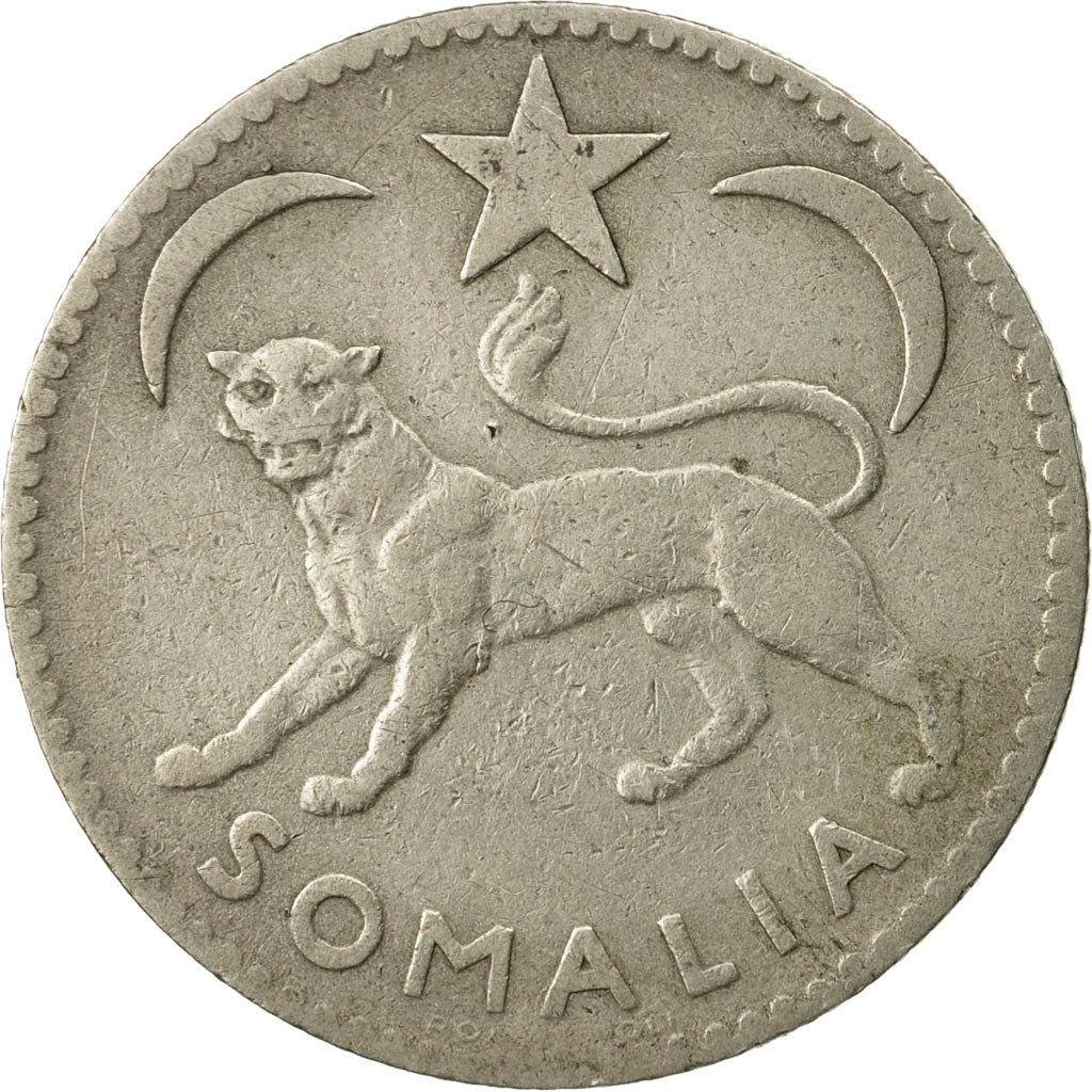 Coin, Somalia, Somalo, 1950, EF(40-45), Silver, KM:5
