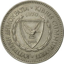 Coin, Cyprus, 50 Mils, 1970, EF(40-45), Copper-nickel, KM:41