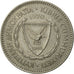 Coin, Cyprus, 50 Mils, 1970, EF(40-45), Copper-nickel, KM:41