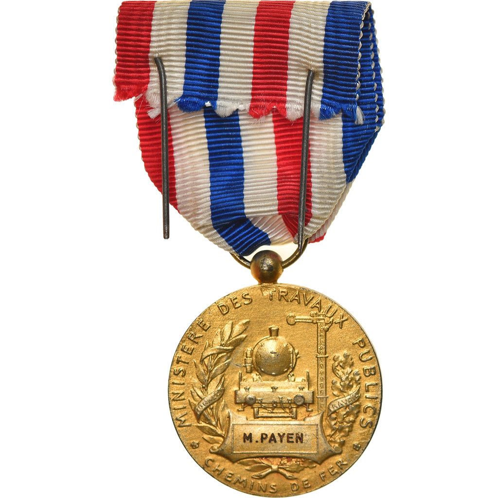 France, Travail, Chemins de Fer, Railway, Medal, Excellent Quality, Roty