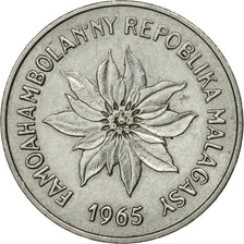 Coin, Madagascar, 2 Francs, 1965, Paris, VF(30-35), Stainless Steel, KM:9
