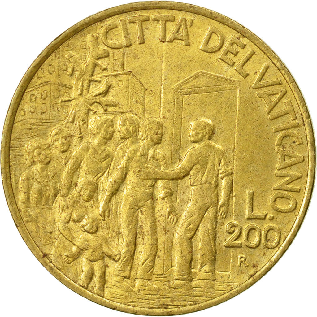 Münze, Vatikanstadt, John Paul II, 200 Lire, 1994, Roma, SS, Aluminum-Bronze