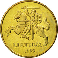 Coin, Lithuania, 50 Centu, 1999, MS(60-62), Nickel-brass, KM:108