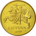 Coin, Lithuania, 50 Centu, 1999, MS(60-62), Nickel-brass, KM:108
