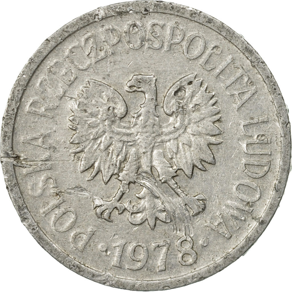 Coin, Poland, 10 Groszy, 1978, Warsaw, VF(30-35), Aluminum, KM:AA47