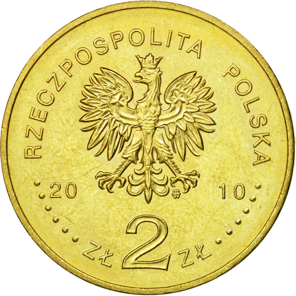 Monnaie, Pologne, 2 Zlote, 2010, Warsaw, SUP, Laiton, KM:730