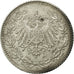 Coin, GERMANY - EMPIRE, 1/2 Mark, 1918, Munich, EF(40-45), Silver, KM:17